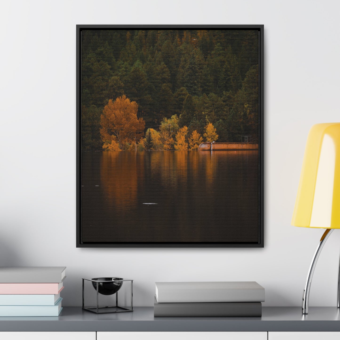 Autumn Reflections Gallery Canvas Wraps, Vertical Frame