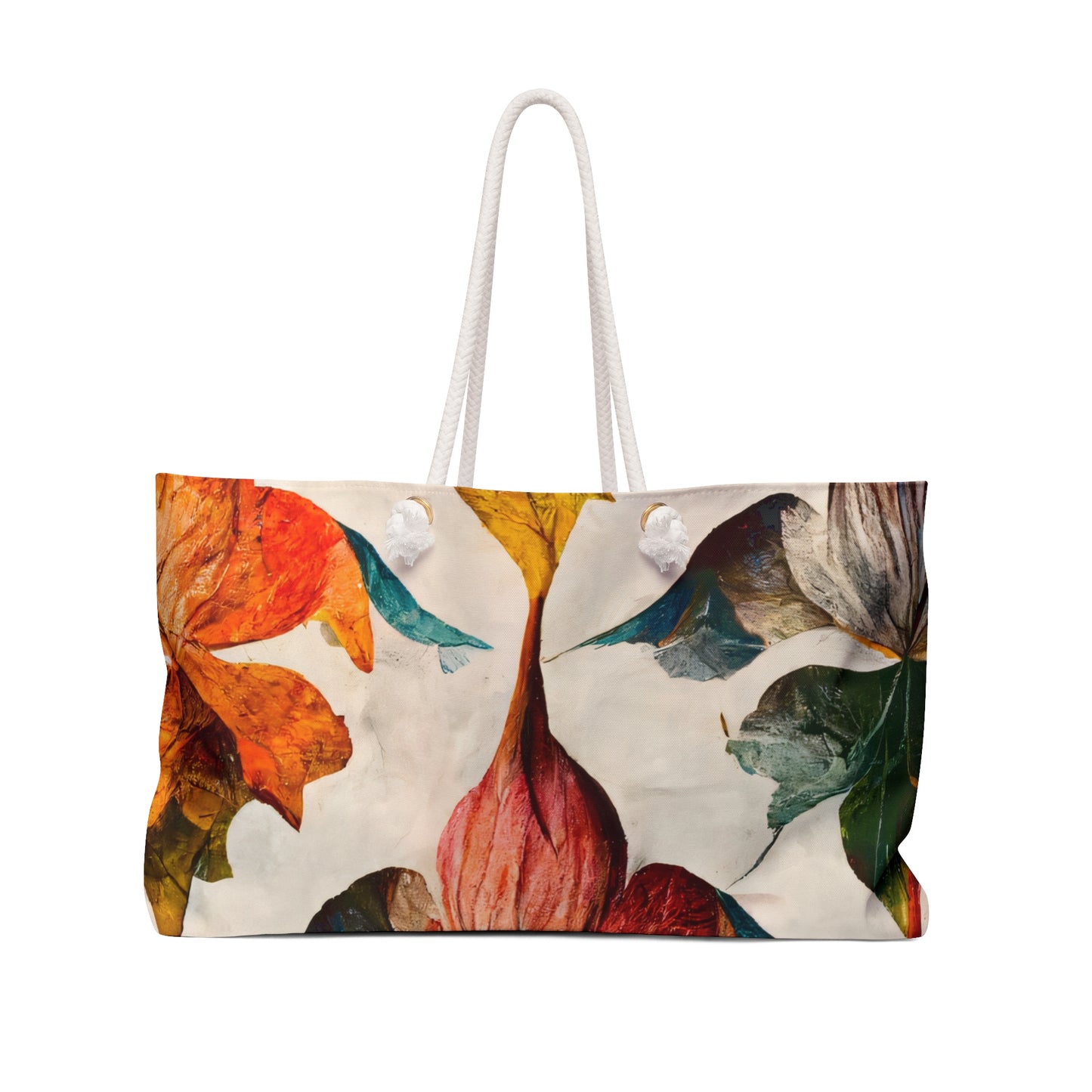 "Vibrant Blooms" Oversized Weekender Bag