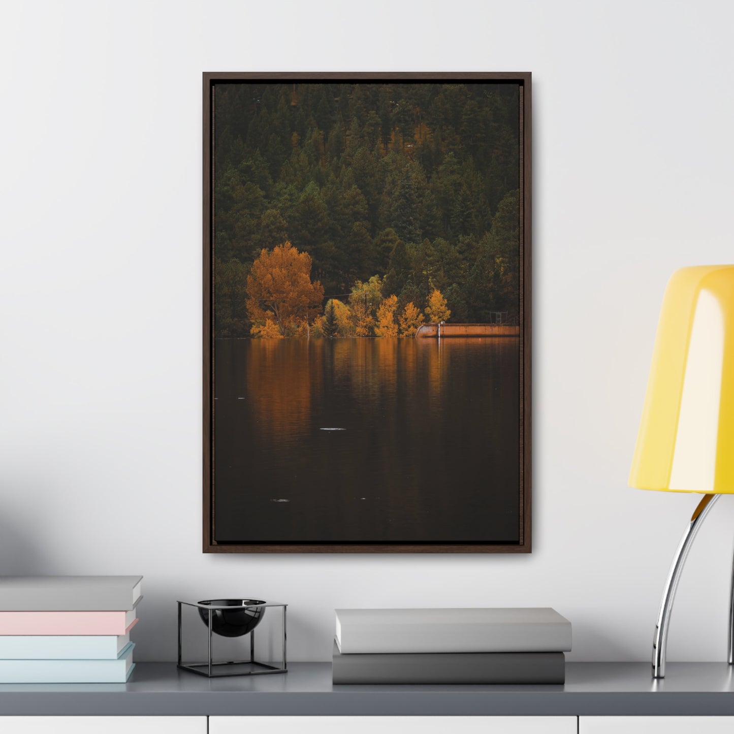 Autumn Reflections Gallery Canvas Wraps, Vertical Frame