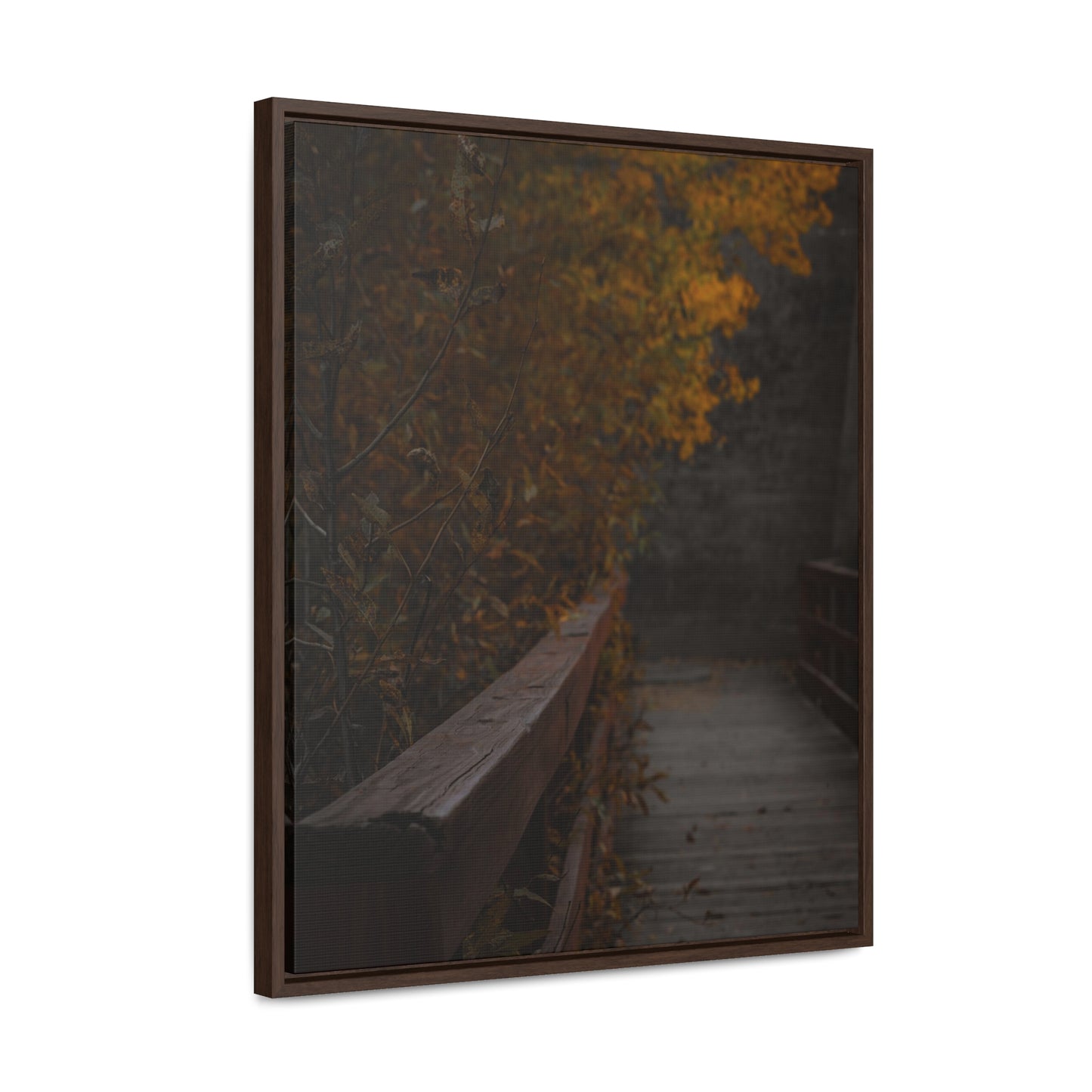 An Autumn Bridge Gallery Canvas Wraps, Vertical Frame