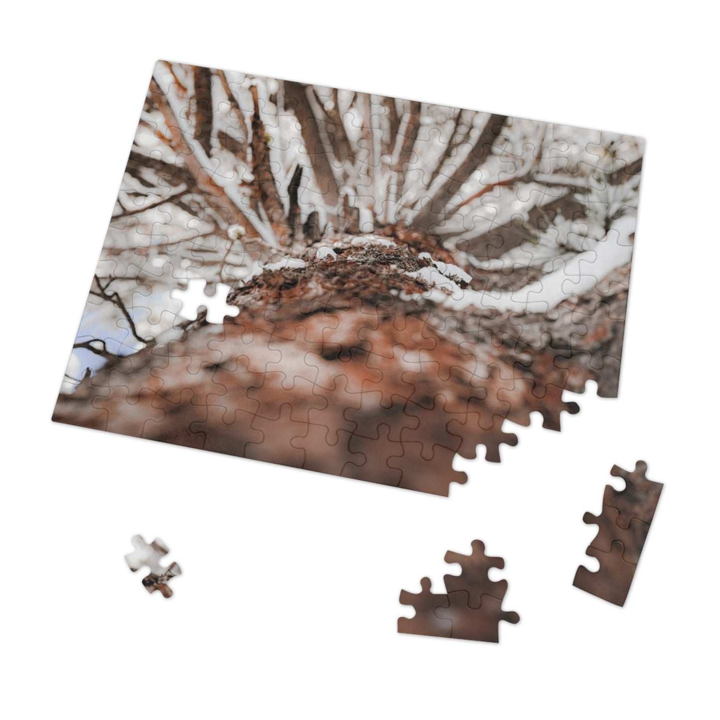 "Snowy Branches" Jigsaw Puzzle (30, 110, 252, 500,1000-Piece)