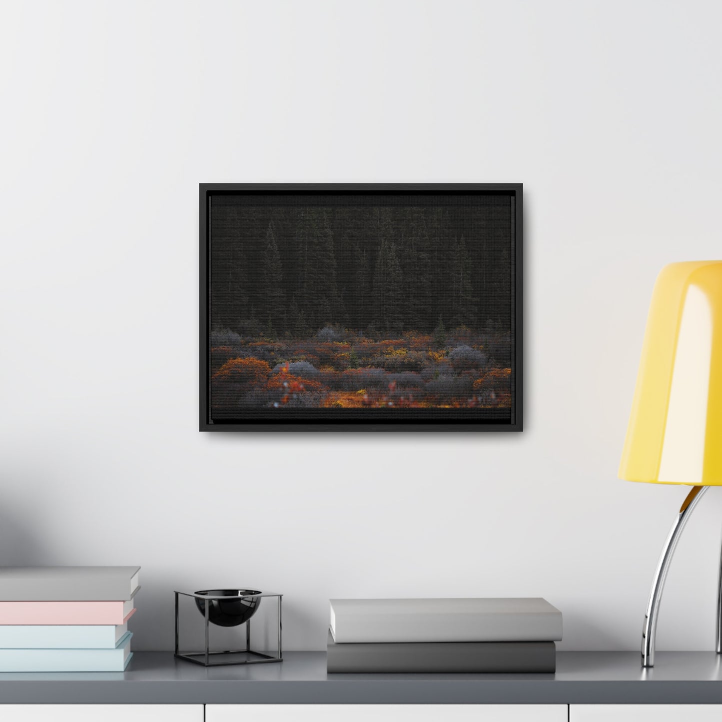 Moody Forest Framed Gallery Canvas