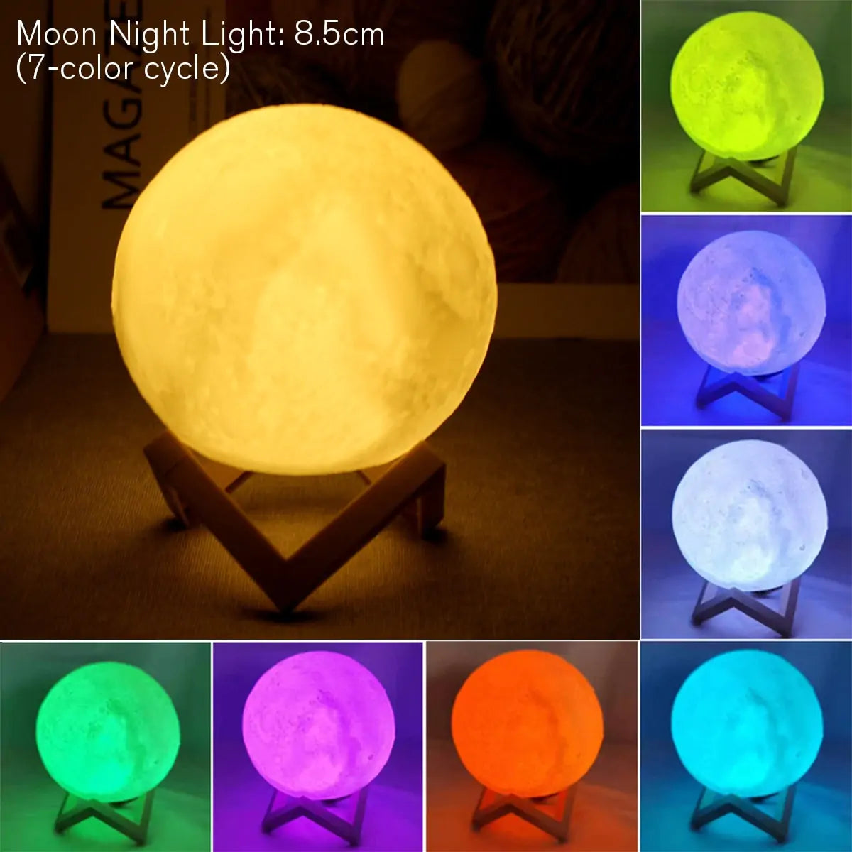 Moody Mortals LED Battery Moon Lamp