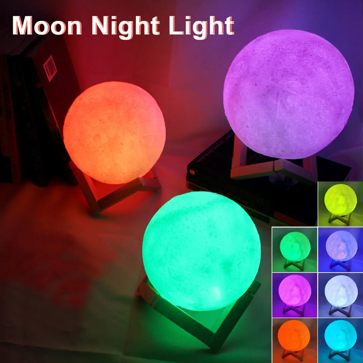 Moody Mortals LED Battery Moon Lamp